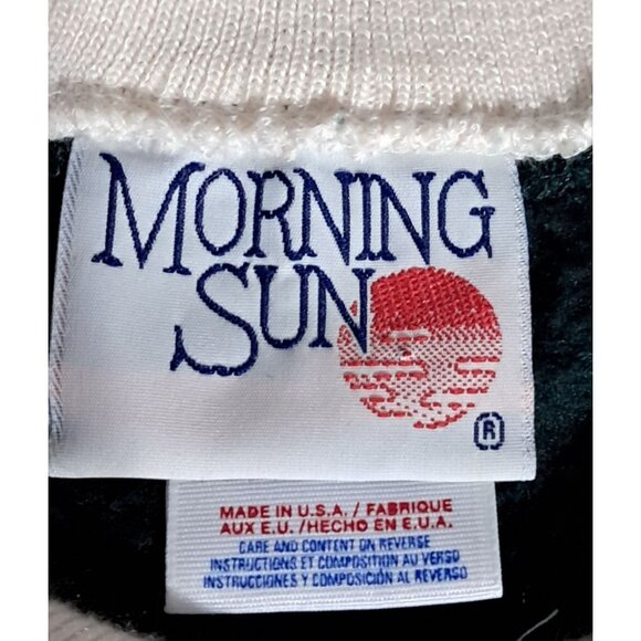 Vintage Morning Sun Sweatshirt With Collar Floral & Mouse Design Wom - Picture 6 of 8